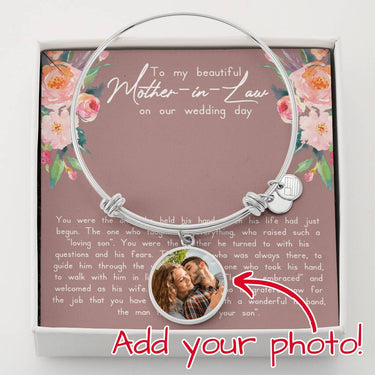 Mother In Law Wedding Flower Bracelet - Love You This Much
